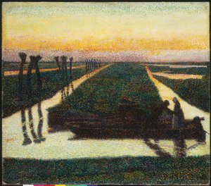 Broek In Waterland (óleo sobre tela) de Jan Toorop