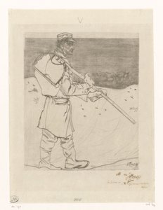 Pescador de conchas com rede na praia perto de Katwijk aan Zee
O pescador de conchas (título original) de Jan Toorop (signed by artist)