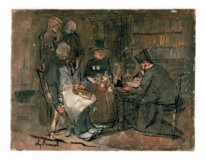 No escritório do advogado (estudo) de Jan Toorop