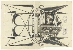 Desenho de banda para: Henri Borel, Um sonho, 1899