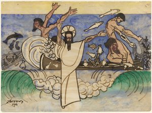 A captura milagrosa de peixe de Jan Toorop
