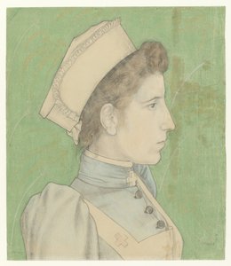 Retrato da enfermeira Nelly Portret de Nelly Goudkade de Jan Toorop
