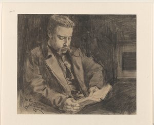 Retrato de Engelbert van Bevervoorde, guardião do castelo de Muiden de Jan Toorop