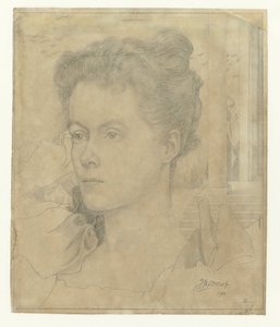 Retrato da mulher de Jan Toorop Annie Hall ou da sua irmã Janet Hall de Jan Toorop