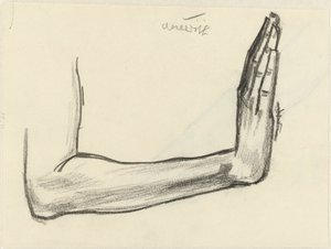 Estudo de um antebraço de Jan Toorop