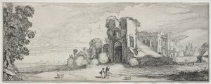 Paisagens e ruínas: Castelo de Brederode. de Jan Van de Velde