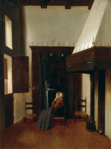 A Enfermeira, c1654-1670 de Johannes Vermeer