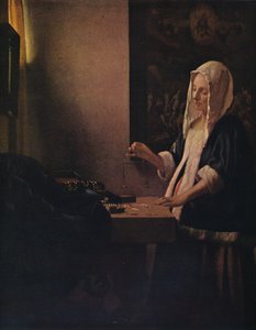 Mulher segurando um equilíbrio, c1664 de Jan Vermeer van Delft
