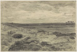 Paisagem de charneca perto de Laren de Jan Veth