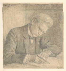 Retrato de J. van der Vegt, escrevendo de Jan Veth