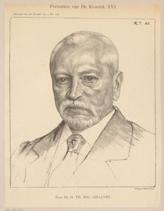 Retrato de Theodorus Hendrik Mac Gillavry aos 62 anos de Jan Veth