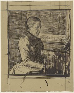 Retrato da Sra. Van Marken-Matthes de Jan Veth