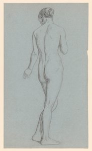 Nu feminino em pé, visto de costas de Jan Veth