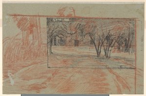 Dois estudos de paisagem, misturados de Jan Veth