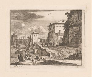 Cais de um porto italiano