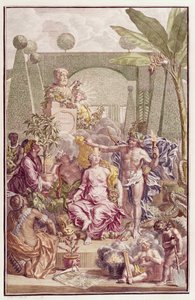Frontispício de &39;Hortus Cliffortianus&39; por Carl Linnaeus (1707-78)