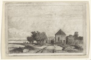 Vista do Schenkweg com a cúpula de Jan Weissenbruch