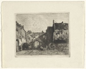 Vista do Binnenhof de Jan Weissenbruch