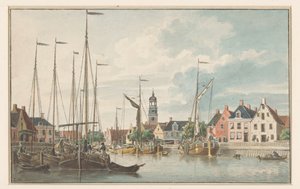 Cara em De Lemmer de Jan Weissenbruch