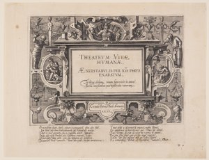 Frontispício, de Theatrum Vitae Humanae (As Idades do Homem)