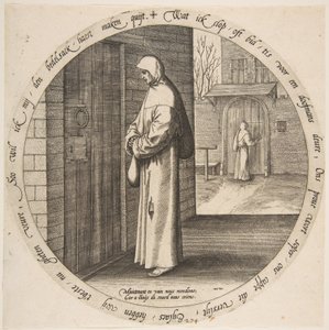 Um implora em vão na porta dos surdos, de Doze Provérbios Flamengos, ca. 1568.