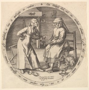A repreendedora e a galinha cacarejante, c. 1568.