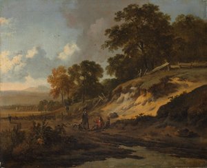 Paisagem com caçadores de Jan Wijnants