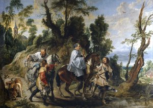 Rudolph de Habsburgo e o Padre, ca 1625