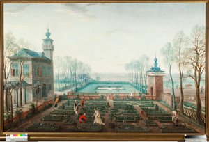 O mês de abril, obras no jardim (abril, jardinagem) Pintura de Jan Wildens (1586-1653)