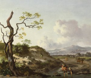 Uma paisagem com viajantes (óleo)