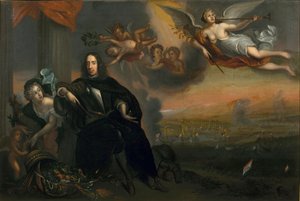 Alegoria de Cornelis de Witt (1623-1672) como Instigador da Vitória em Chatham em 1667