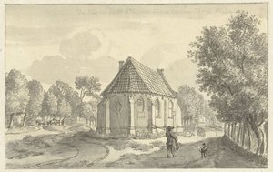 A igreja de Helsdingen perto de Vianen de Jan de Beijer