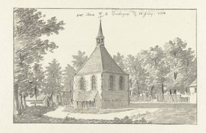 Vista da igreja em Driebergen de Jan de Beijer