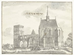 Ruínas da igreja em Mill de Jan de Beijer
