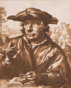 Retrato de um estudioso, depois de Quentin Massys de Jan de Bisschop