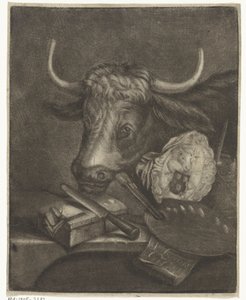 Atributos da Guilda de São Lucas, 1735 de Jan de Groot