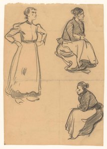 Estudos das mulheres de Jan de Waardt