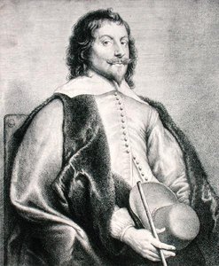 Nicolas Lanier (b.1588) gravada por Lucas Vostermans (gravura) de Jan the Elder (after) Lievens