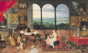 Audição, 1617 de Jan the Elder Brueghel