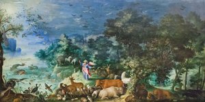 Paisagem com criação dos animais