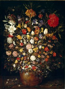 Grande ramo de flores pintadas por Jan Breugel o Ancião chama Bruegel de Veludo (Brueghel ou Breughel) de Jan the Elder Brueghel