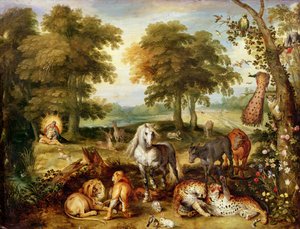 Paraíso na Terra (óleo sobre cobre) de Jan the Elder Brueghel