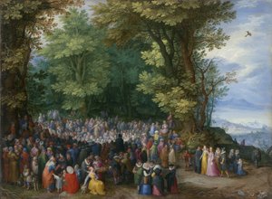 O Sermão da Montanha de Jan the Elder Brueghel