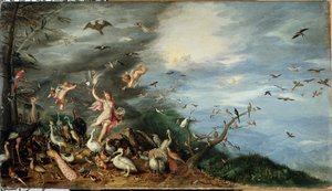 Os quatro elementos: alegoria do ar (óleo sobre painel de Jan the Elder Brueghel