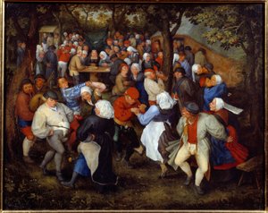 A festa das rosas ou a dança do casamento. Pintura de Jan I Brueghel Dit De Velours (1568-1625) Ec. Flam de Jan the Elder Brueghel