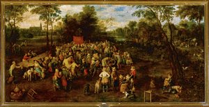 Banquete de casamento ... (pintura sobre tela) de Jan the Elder Brueghel