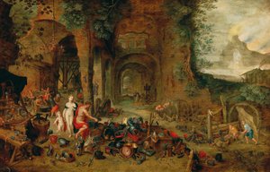 Vénus na forja de Vulcano de Jan the Younger (workshop) Brueghel