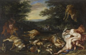 Diana e suas ninfas após sua caçada, 1630-39