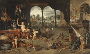 A vaidade da vida humana, 1631 de Jan Brueghel the Younger