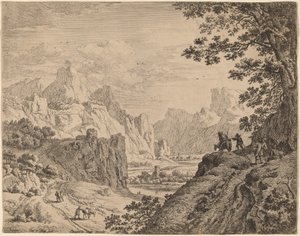 Vista do Rio Reno de Jan van Aken after Herman Saftleven